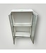 51329 Silver Frosted Glass Upper Wall Cabinet 27"W