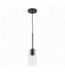 49563 Matte Black Mini Hanging Pendant Light 9.75"H