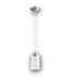 52299 Satin Nickel 1-Light Hanging Pendant Light