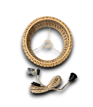 54217 Rattan Hanging Pendant Light