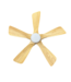 54336 Wooden Oak & White Ceiling Fan With Led 40"