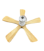 54336 Wooden Oak & White Ceiling Fan With Led 40"