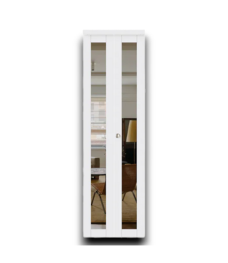 54648 24x80 White Full Mirror Bifold Door