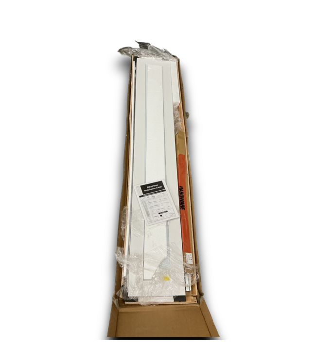 54648 24x80 White Full Mirror Bifold Door