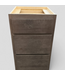 48266 Walnut Three Drawer Base 18"w