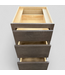 48266 Walnut Three Drawer Base 18"w