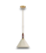 52482 1-light Vintage Walnut Pendant Light With Fabric Shade