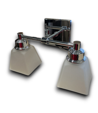 54663 Polished Chrome 2-light Vanity Light