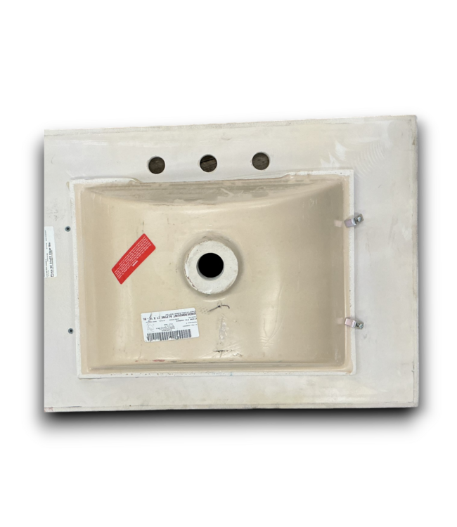 54669 31” White And Grey Vanity Top And Sink