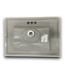54670 31” White Speckled Vanity Top With Sink