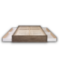 54679 King Drifted Gray Platform Bed Storage
