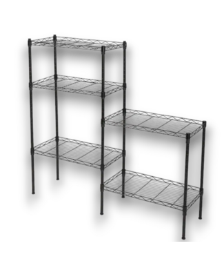 54680 Black 5-tier Shelving Unit