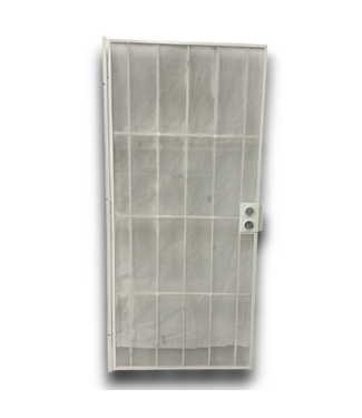 54682 36 X 80 White Security Door With Fine Mesh