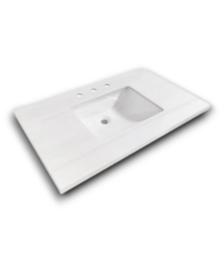 54687 Marble Stone Undermount Sink Top 37"w