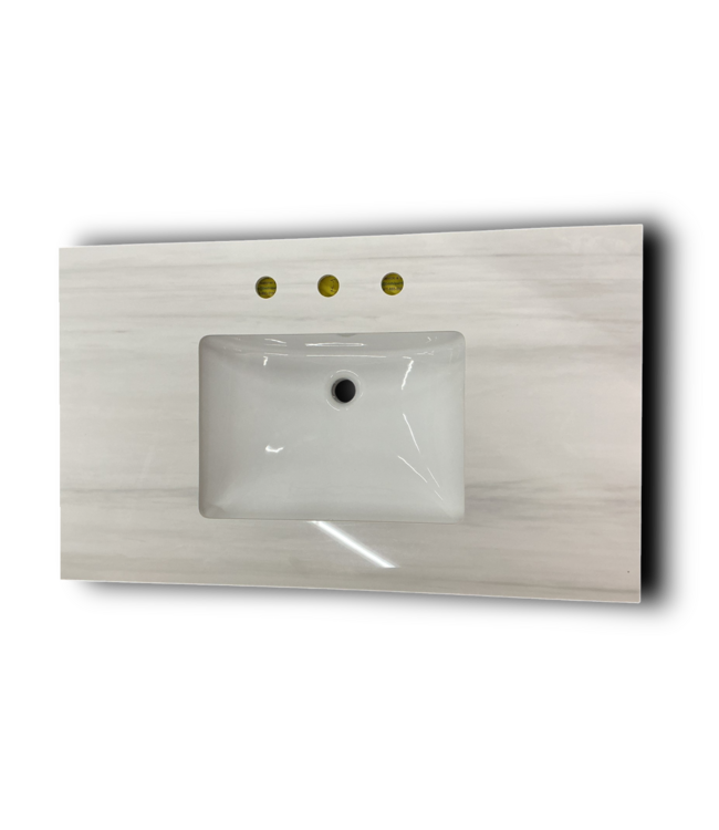 54687 Marble Stone Undermount Sink Top 37"w