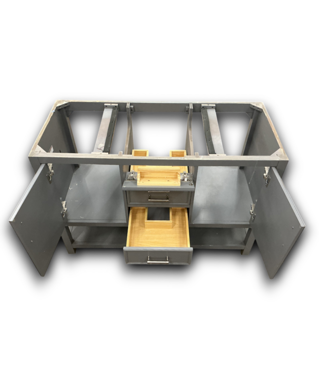 Bud's Warehouse 54692 Rhino Gray Bathroom Vanity 48"w
