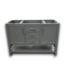54692 Rhino Gray Bathroom Vanity 48"w