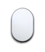 54694 24 X 36 Oval Black Metal Frame Mirror