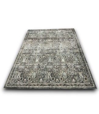 Bud's Warehouse 54697 Green Retro Full Floral Plant Washable Area Rug 9 X 12