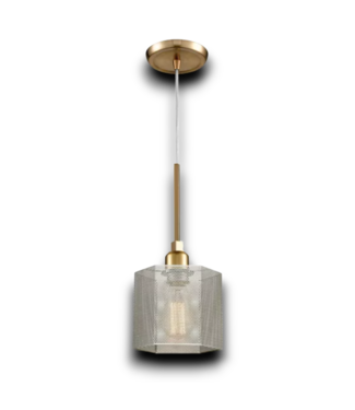 54701 Satin Brass/nickel 1-light Mini Pendant Light