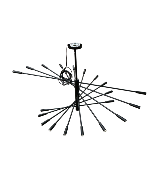 54705 Black 20-light Sputnik Chandelier