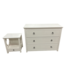 54711 Crisp White Dresser & Side Table (2-pc Set)