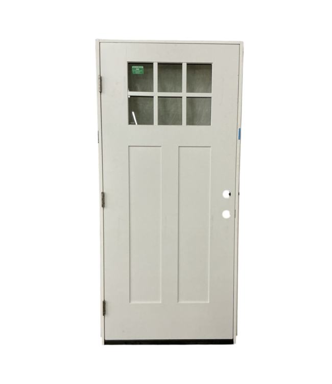 54714 36 X 80 Prehung Exterior Door 6 Light Insert