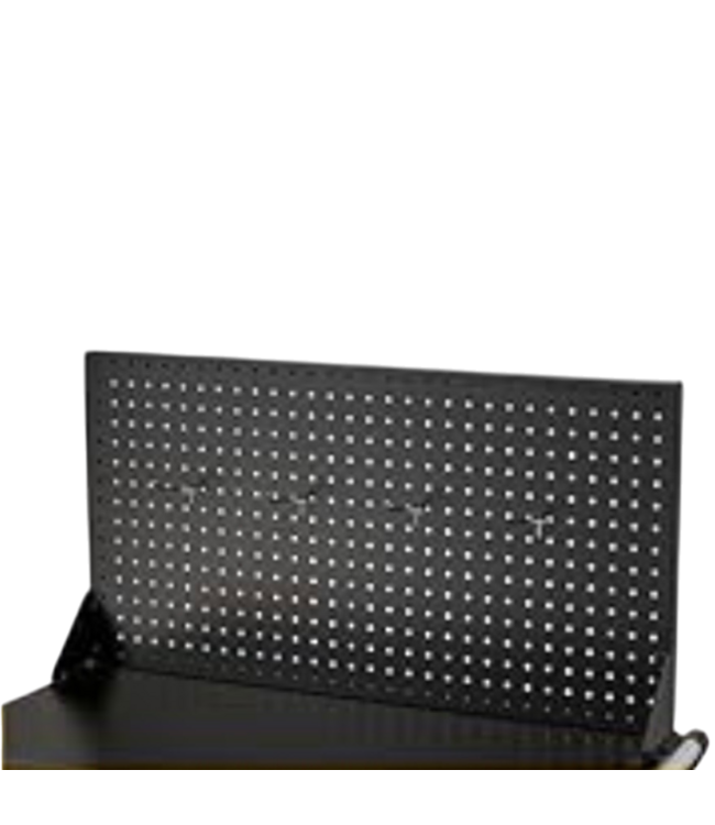 54717 52" Black Metal Work Bench For Garage With Pegboard