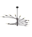 54705 Black 20-light Sputnik Chandelier