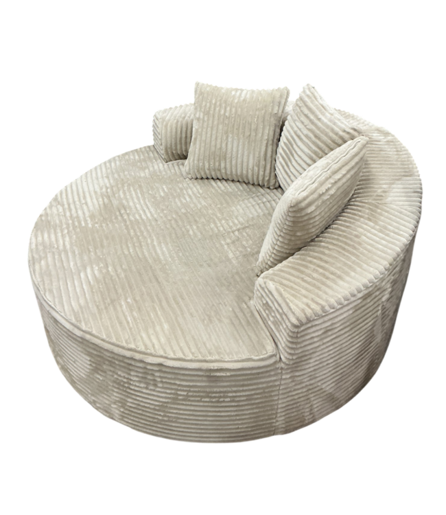 54719 Tan Round Lounge Chair