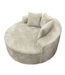 54719 Tan Round Lounge Chair