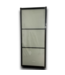 54726 36 X 84 Black Shaker Door With 3 Glass Panels