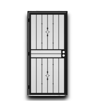 54727 36 X 81 Black Steel Univer Security Door
