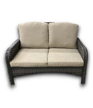 54733 New August 3 Piece Rattan Patio Conversation Set