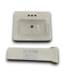 54735 Tiverton Vitreous China White Pedestal Sink Combo