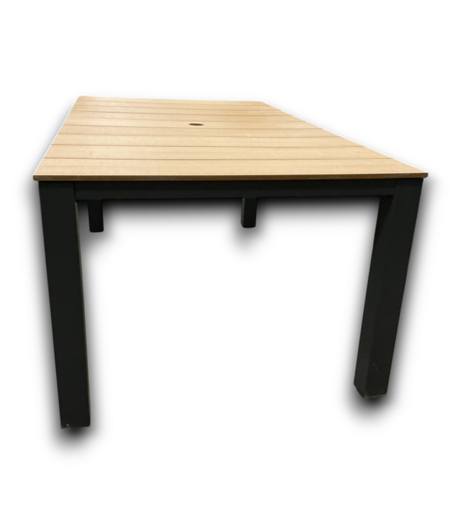 54746 Waterline Rectangle Outdoor Dining Table With Umbrella Hole