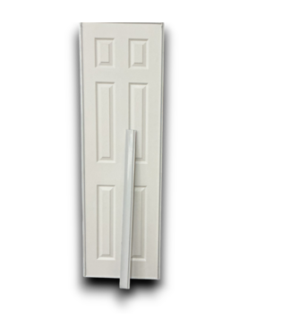 54747 48 X 80 White 6 Panel Sliding Closet Door