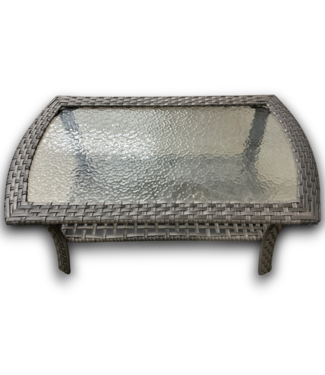 54733 New August 3 Piece Rattan Patio Conversation Set