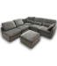 54752 Modern Grey Modular Sectional Sofa With Usb Ports And Phone Holder
