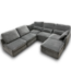 54752 Modern Grey Modular Sectional Sofa With Usb Ports And Phone Holder