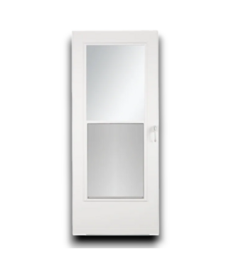 54756 30 X 76 White Mid View Storm Door Reversable