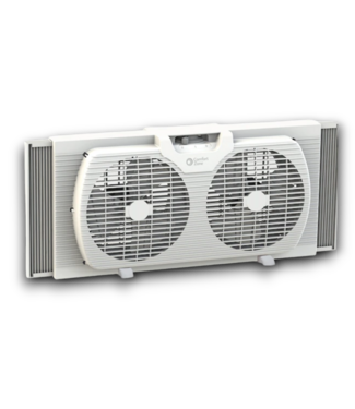 54764 White Twin Window Fan