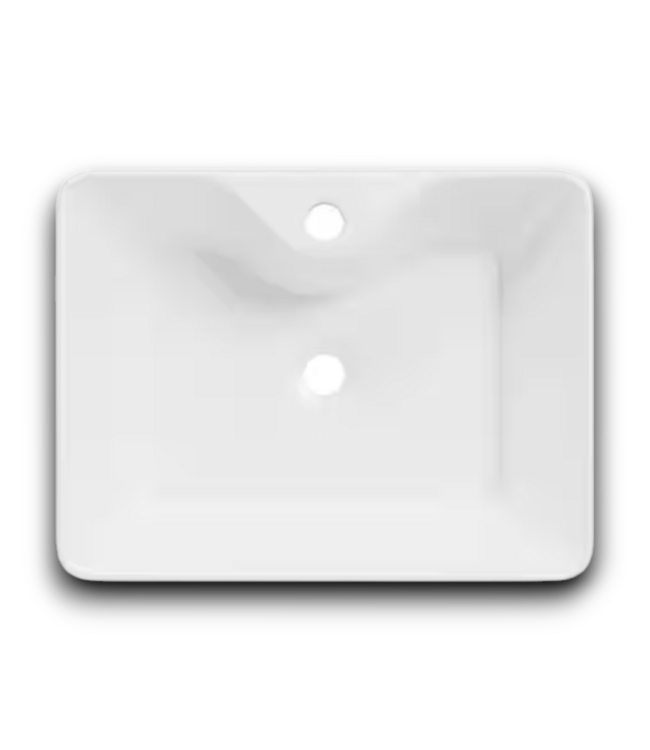 54766 White Vitreous China Vessel Sink 19" X 14"