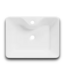 54766 White Vitreous China Vessel Sink 19" X 14"