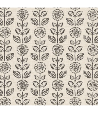 54777 Black Vinyl Floral Self- Adhesive Peel And Stick Wallpaper