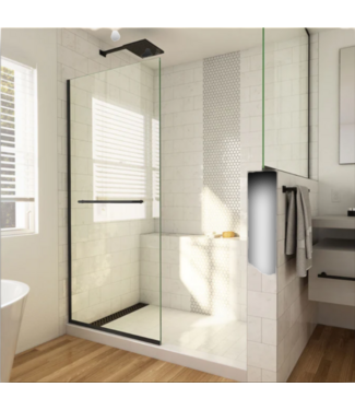 54780 30 X 72 Frameless Clear Shower Glass Door