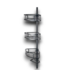 54782 Black Tension Pole Shower Caddy