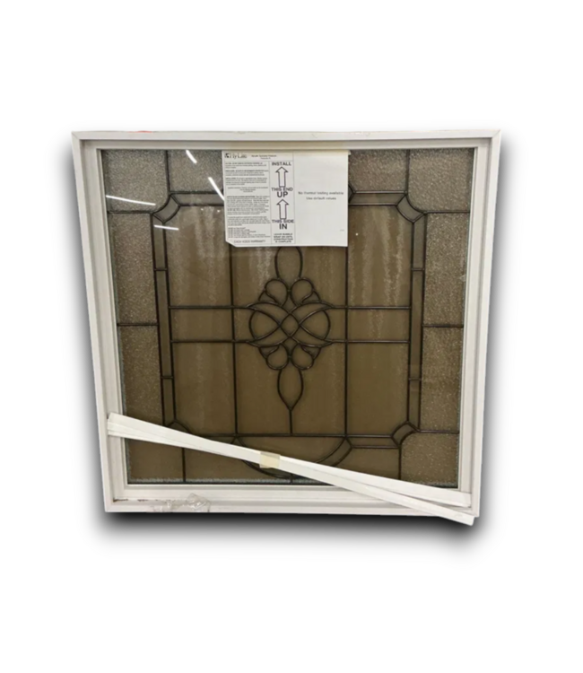 54789 35 X 35 White Vinyl Fixed Decorative Window