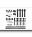 54792 78” Black Sliding Barn Door Hardware Kit