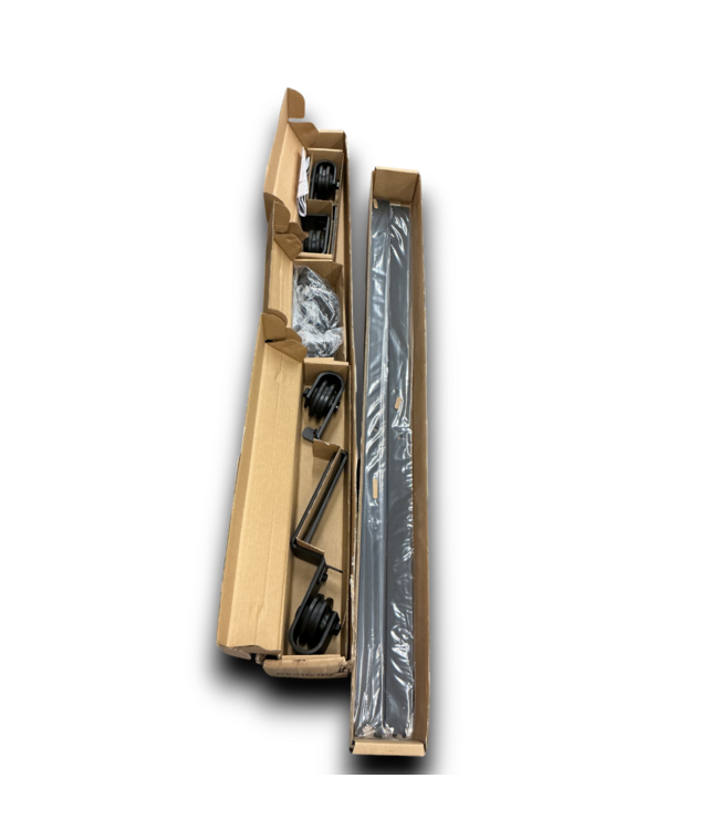 54792 78” Black Sliding Barn Door Hardware Kit
